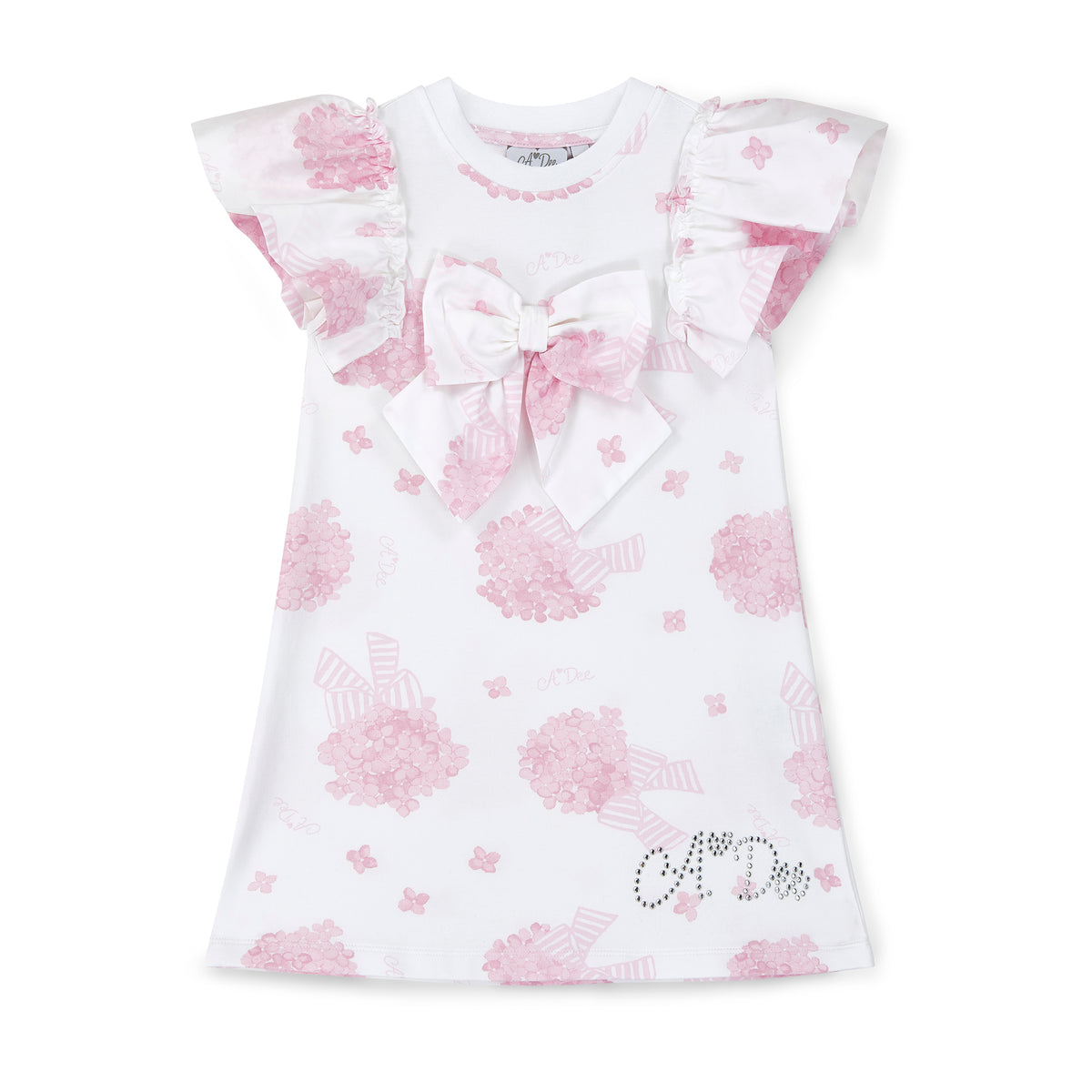 A Dee Girls 'Cali' Hydrangea Print Dress