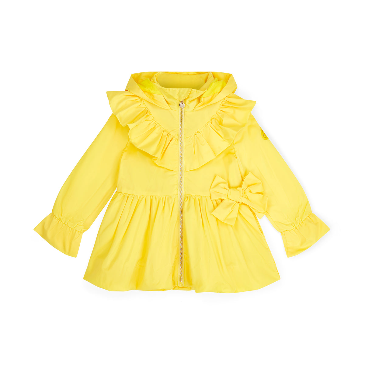 A Dee Girls 'Natalie' Yellow Bow Jacket