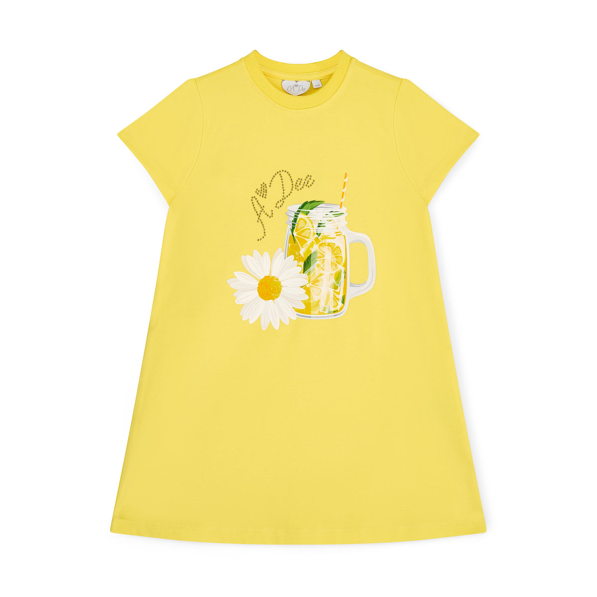 A Dee Girls 'Danica' Yellow Daisy Dress