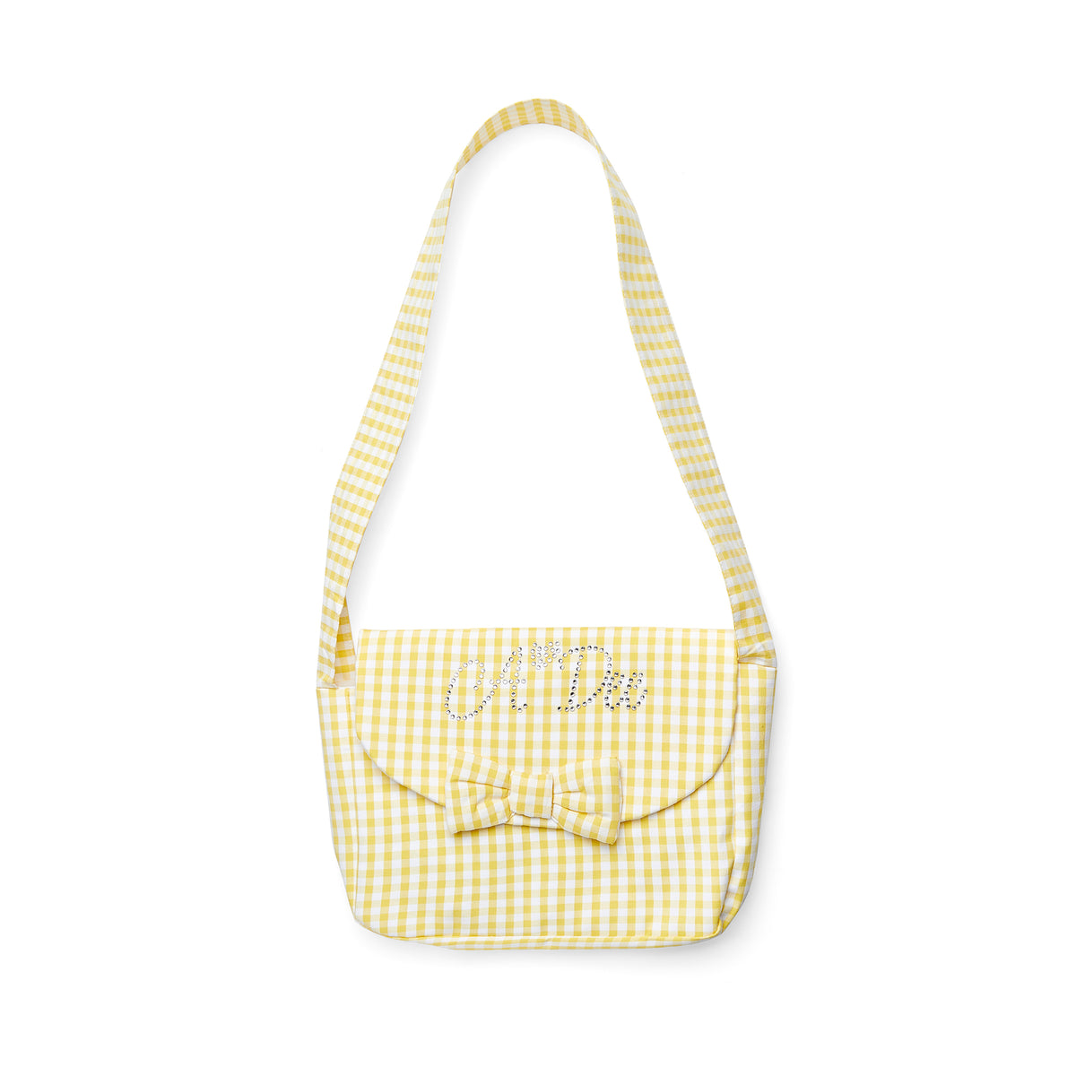 A Dee Girls 'Dora' Yellow Gingham Bag