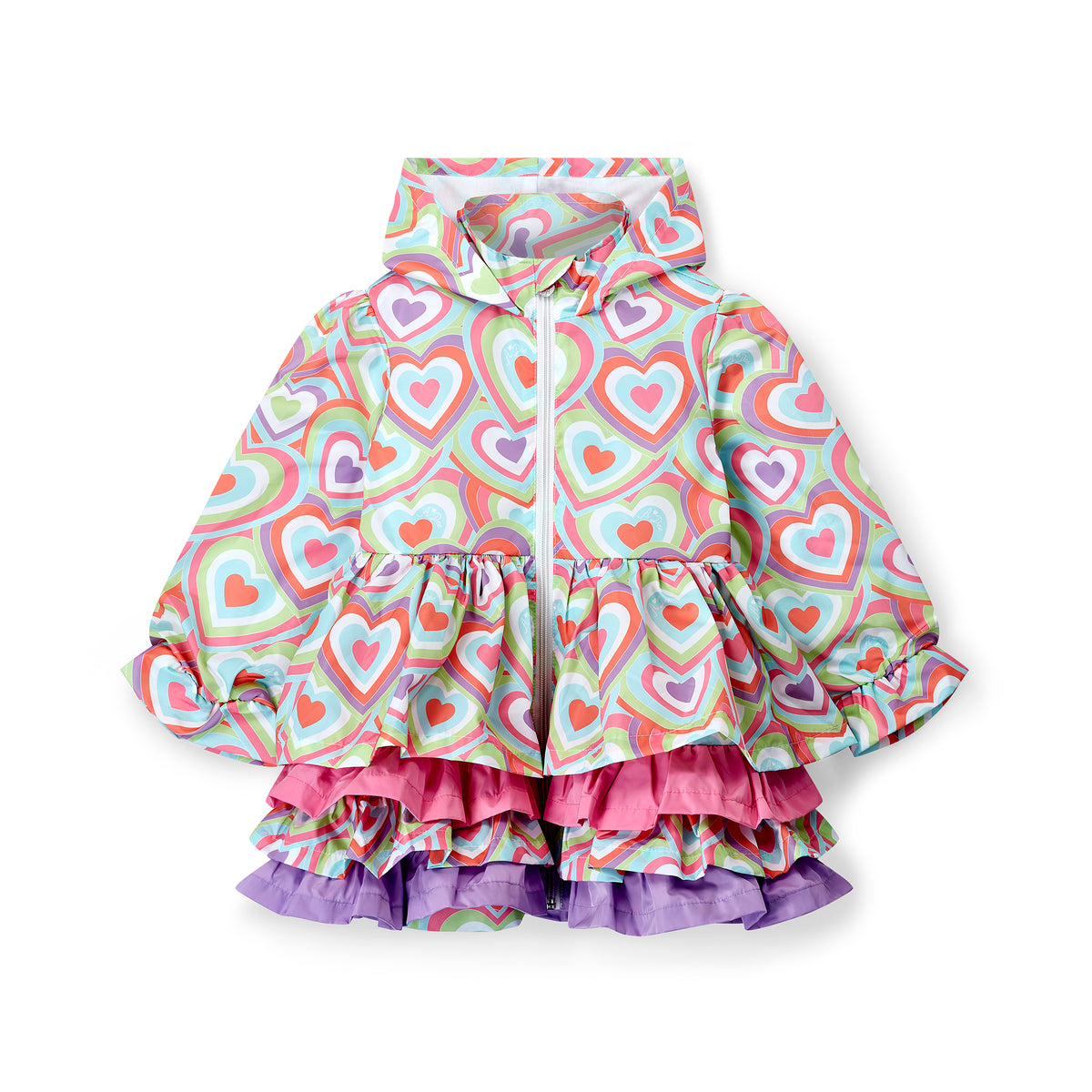 A Dee Girls 'Emelye' Heart Print Jacket