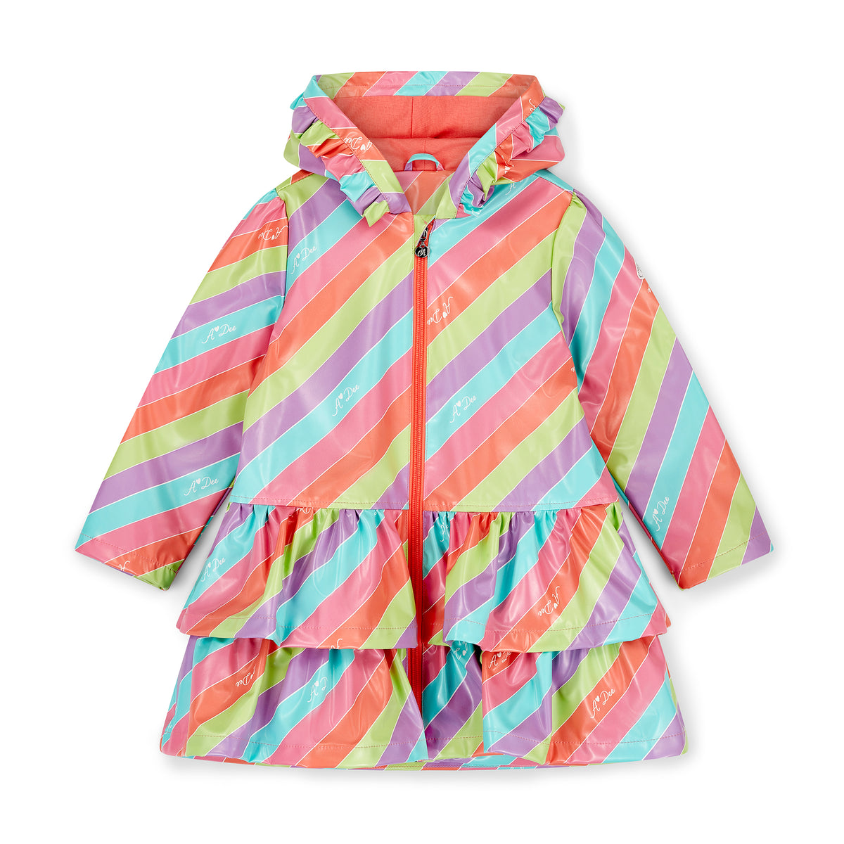 A Dee Girls 'Daphne' Stripe Raincoat