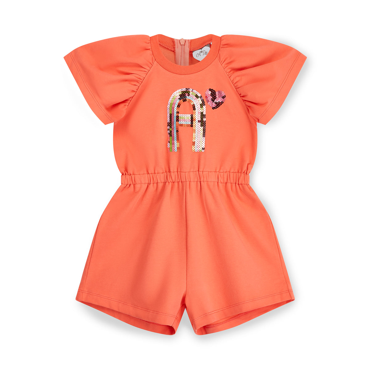 A Dee Girls 'Darcy' Coral Playsuit