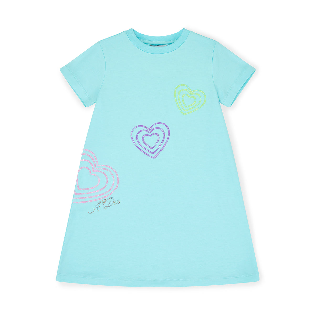 A Dee Girls 'Evangeline' Blue Heart Dress