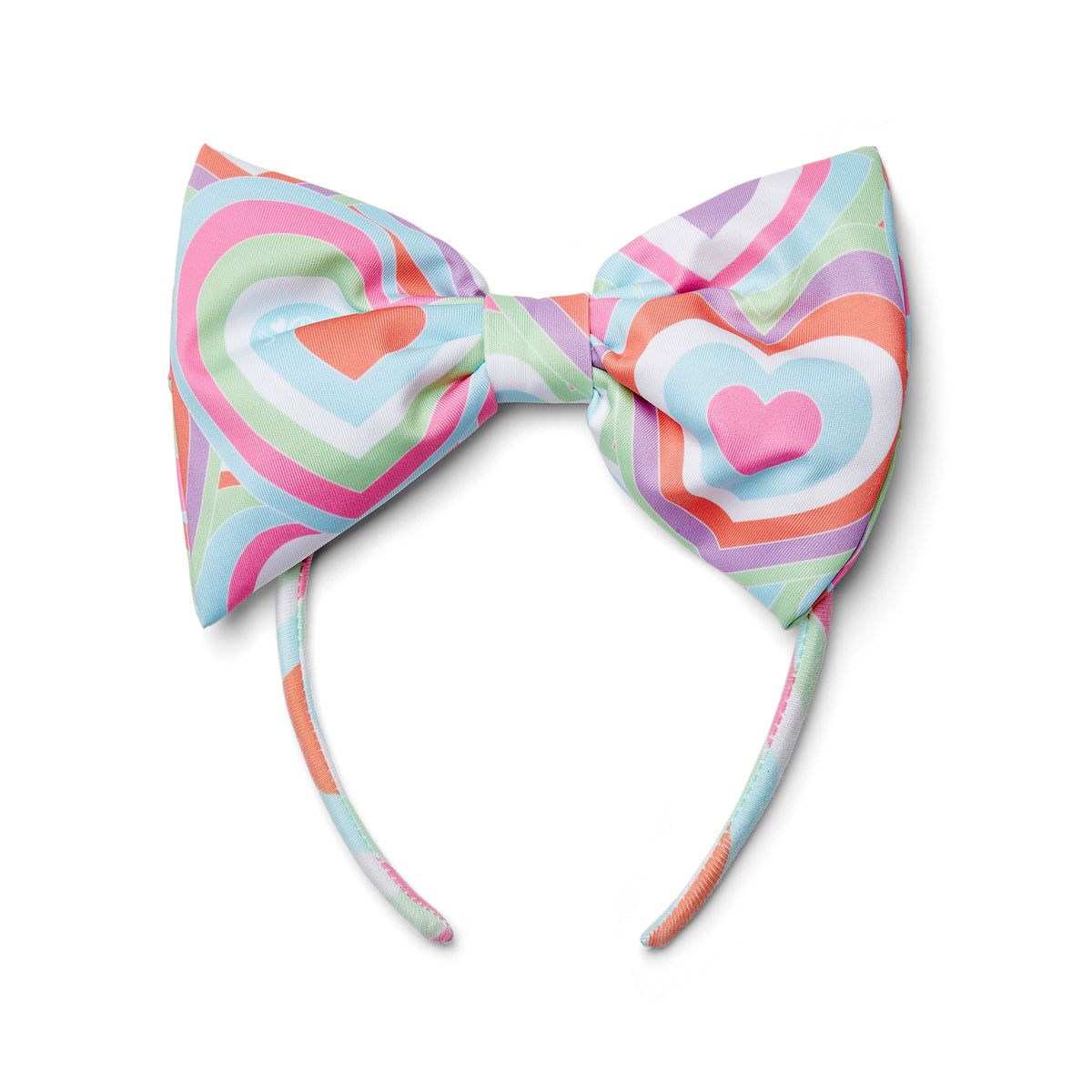 A Dee Girls 'Emily' Heart Print Headband