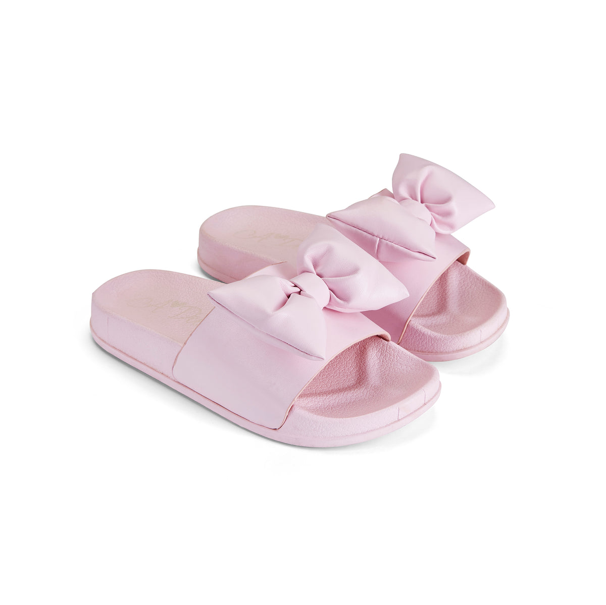 A Dee Girls 'Bowty' Pink Bow Sliders