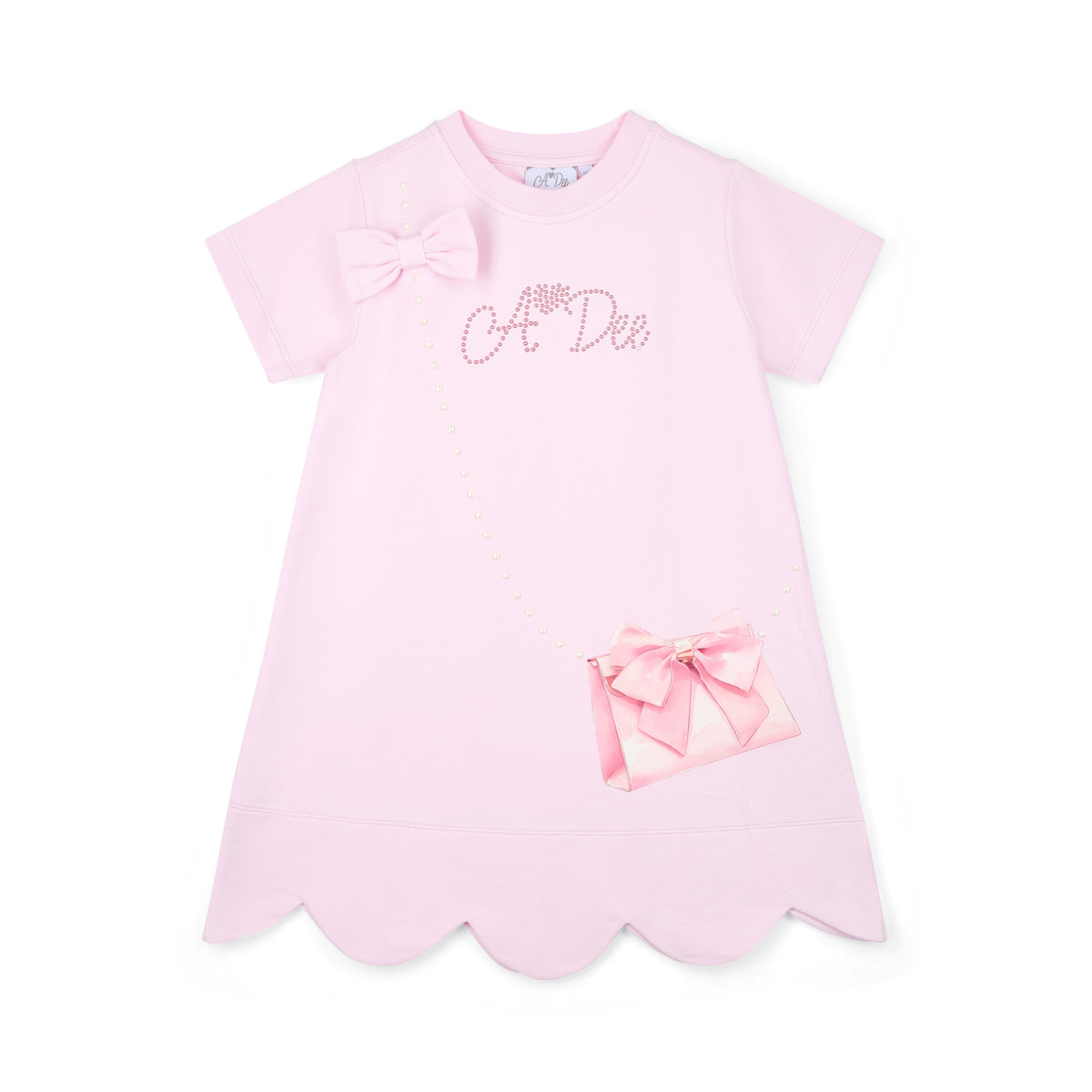 A Dee Girls 'Regina' Pink Handbag Dress