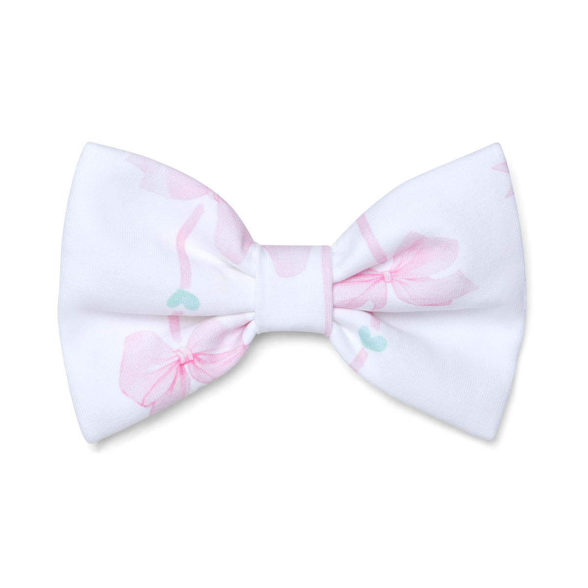 A Dee Girls White 'Rosslyn' Stripe Bow Hairclip