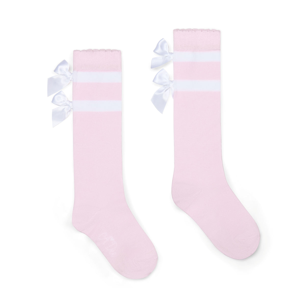 A Dee Girls 'Rhea' Pink Bow Knee Socks