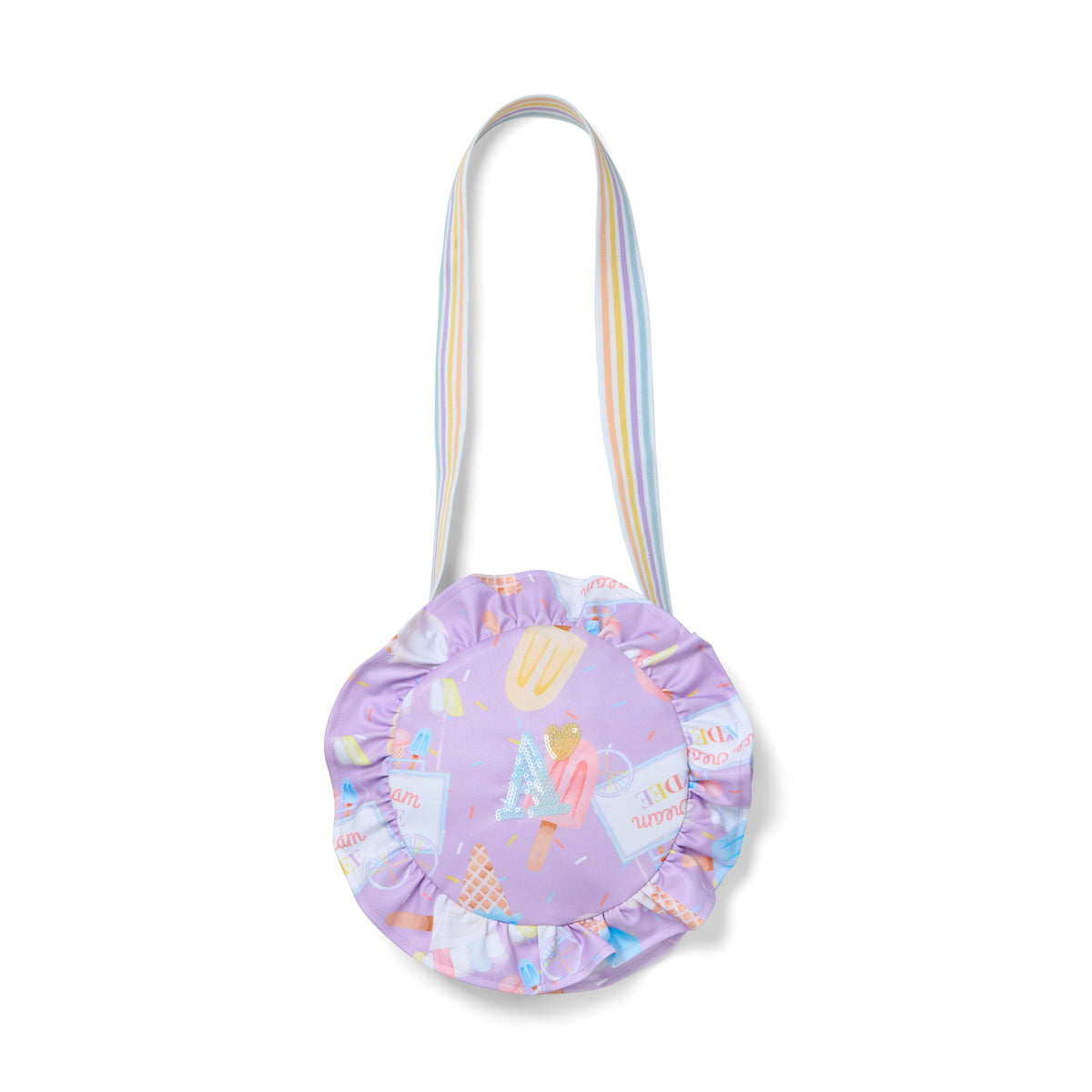 A Dee Girls Lilac 'Sunni' Ice Cream Print Bag