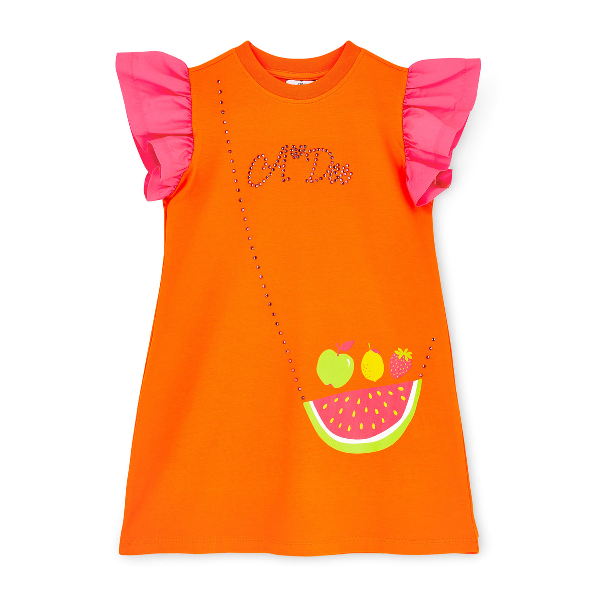 A Dee Girls 'Tegan' Orange Handbag Dress
