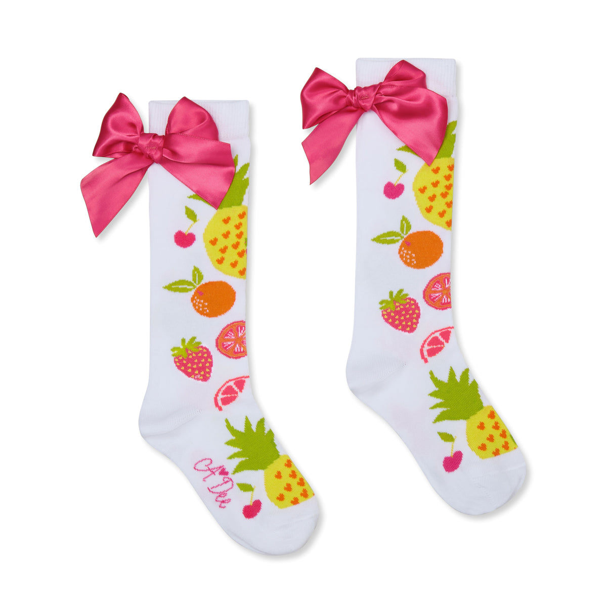 A Dee Girls 'Tammy' Tutti Frutti Knee Socks