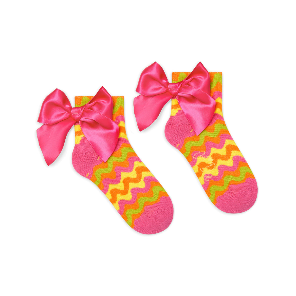 A Dee Girls 'Tamsan' Zig Zag Ankle Socks
