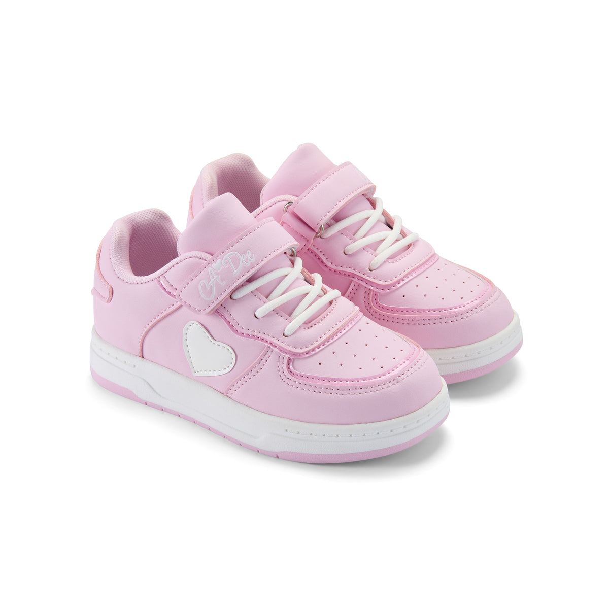 A Dee Girls Pink 'DNK' Chunky Heart Trainers