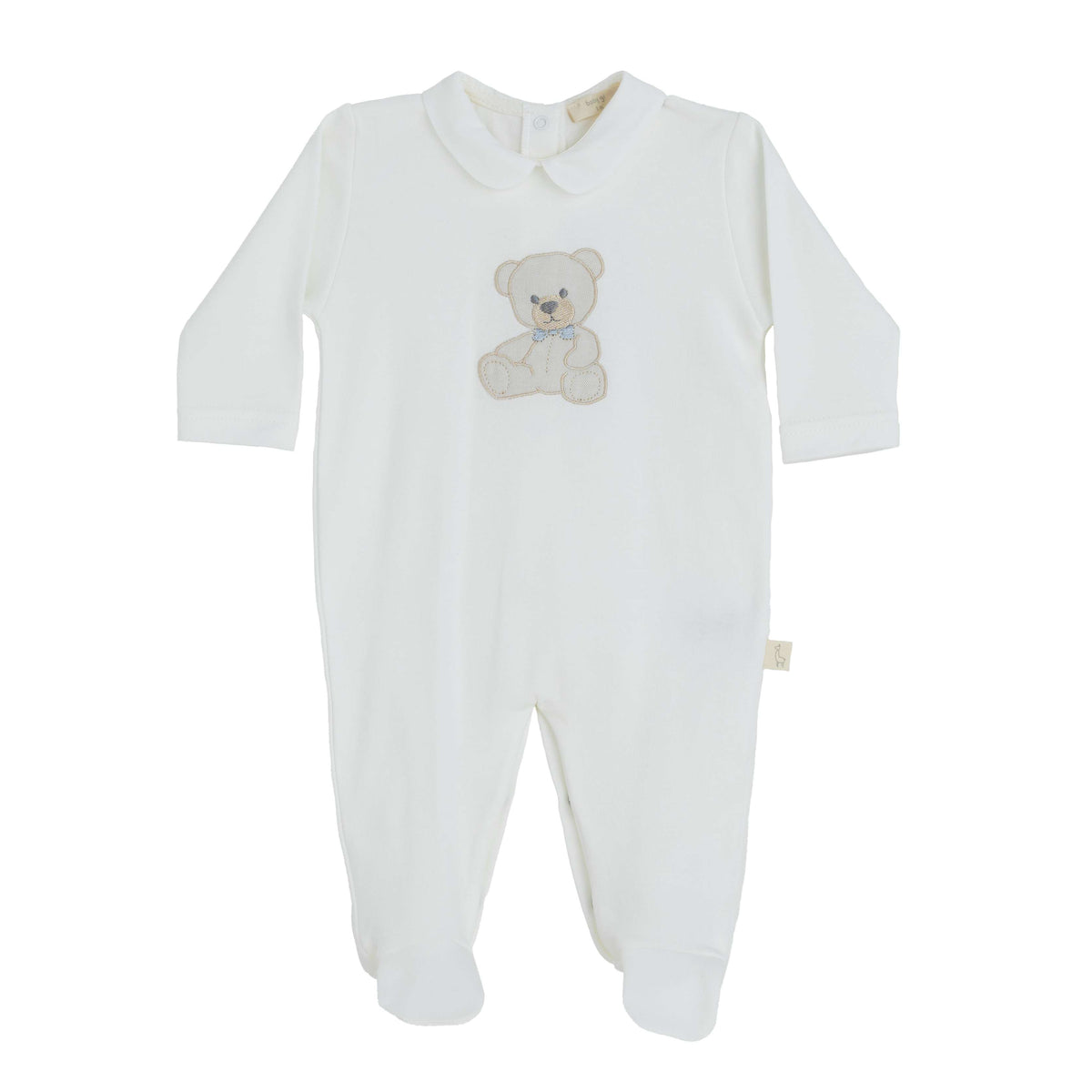 Baby Gi Ivory Teddy Cotton Babygrow