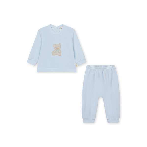 Baby Gi Blue Velour Teddy Set
