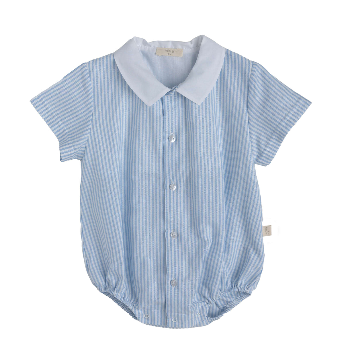 Baby Gi Boys Blue Stripe Romper