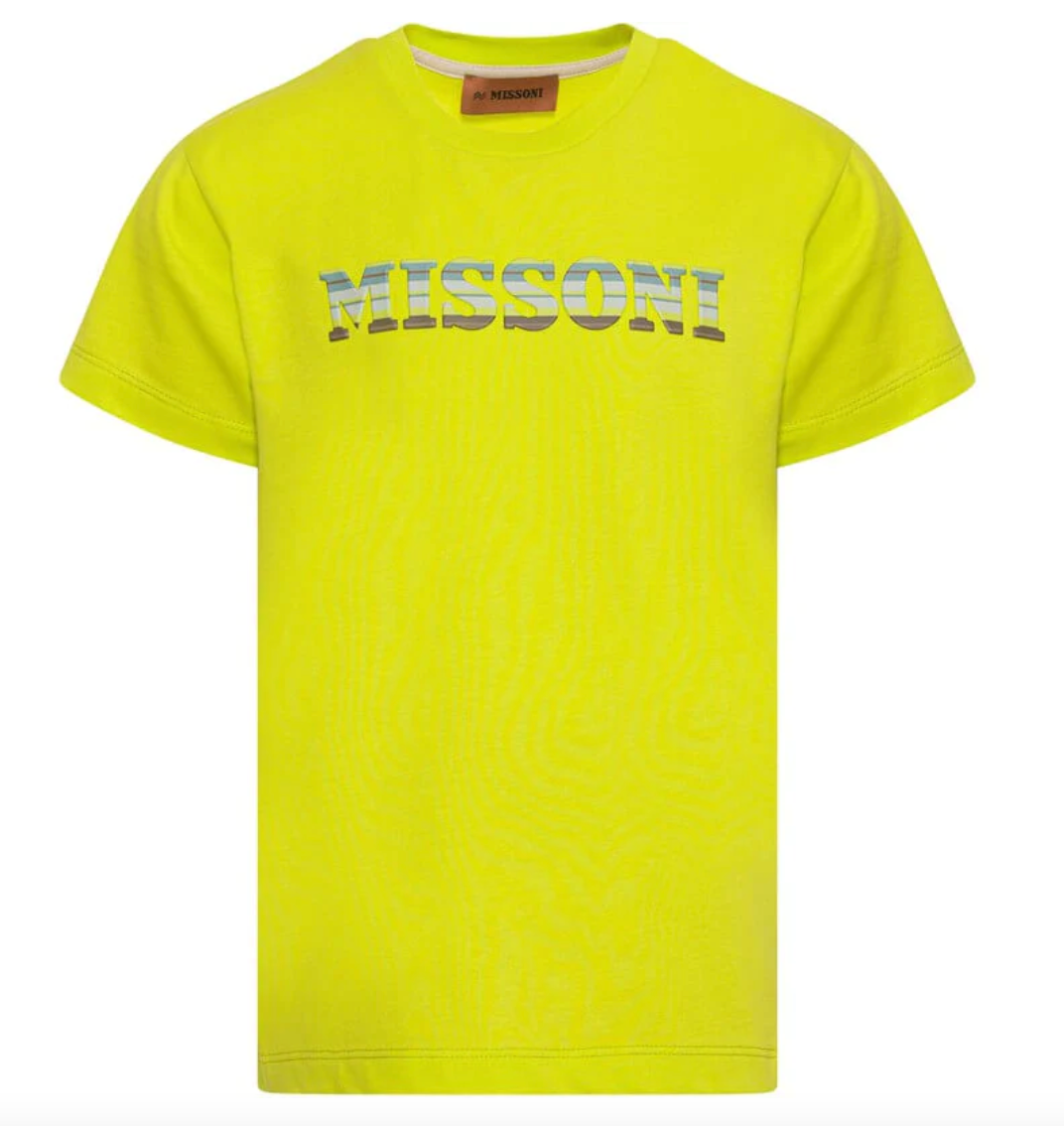 Missoni Boys Lime Logo T-Shirt