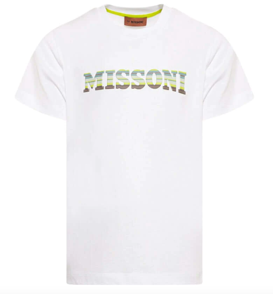 Missoni Boys White Logo T-Shirt