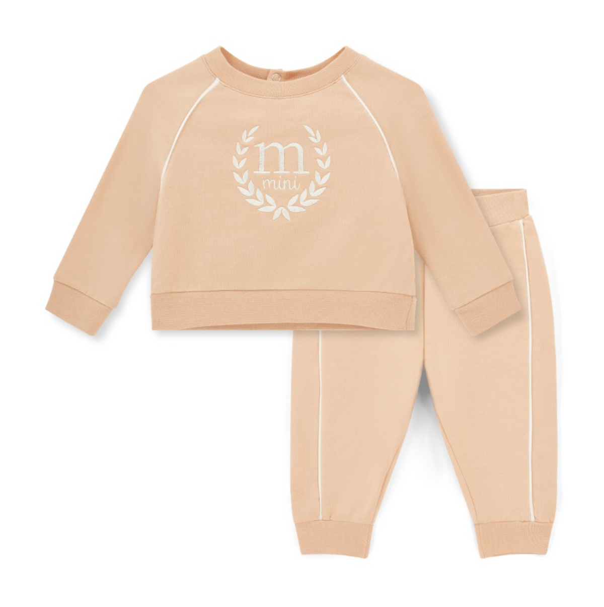 Mini Mitch Baby Beige 'Matthew' Jogsuit
