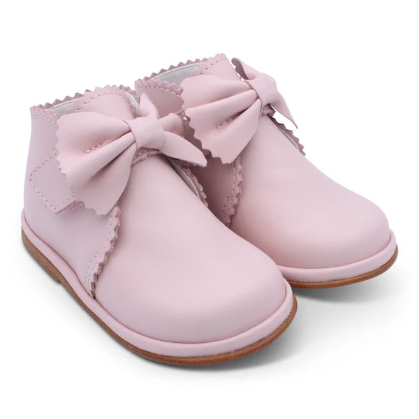 Borboleta Girls Pale Pink 'Sharon' Bow Boots