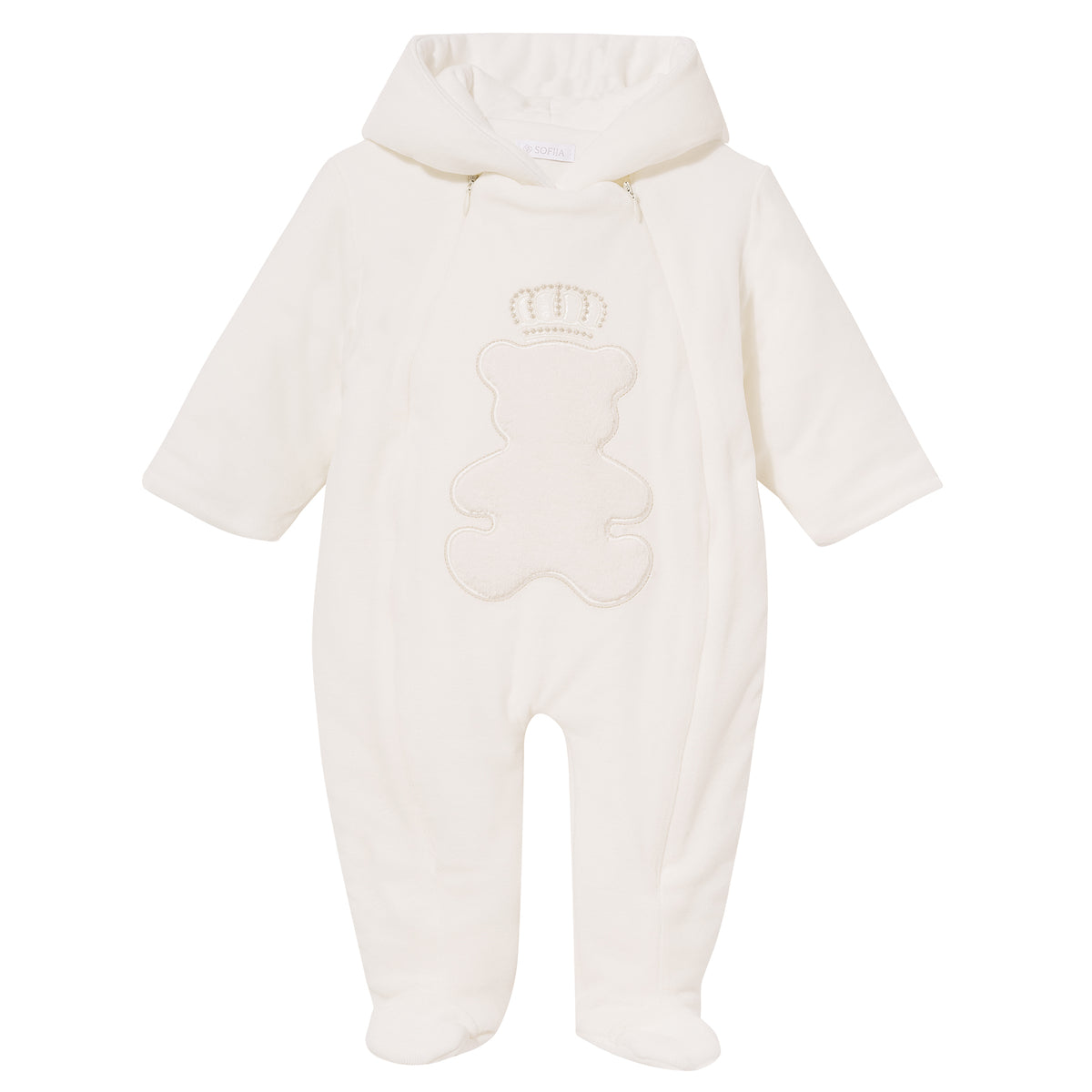 Sofija Baby Ivory Teddy Snowsuit