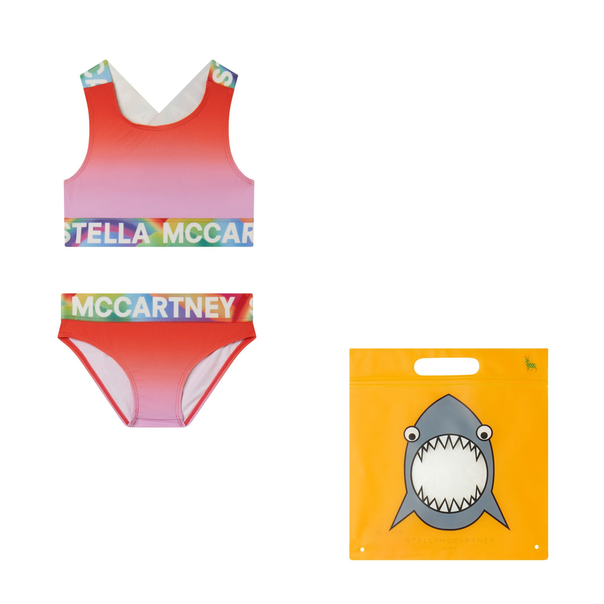 Stella McCartney Girls Pink Ombre Bikini