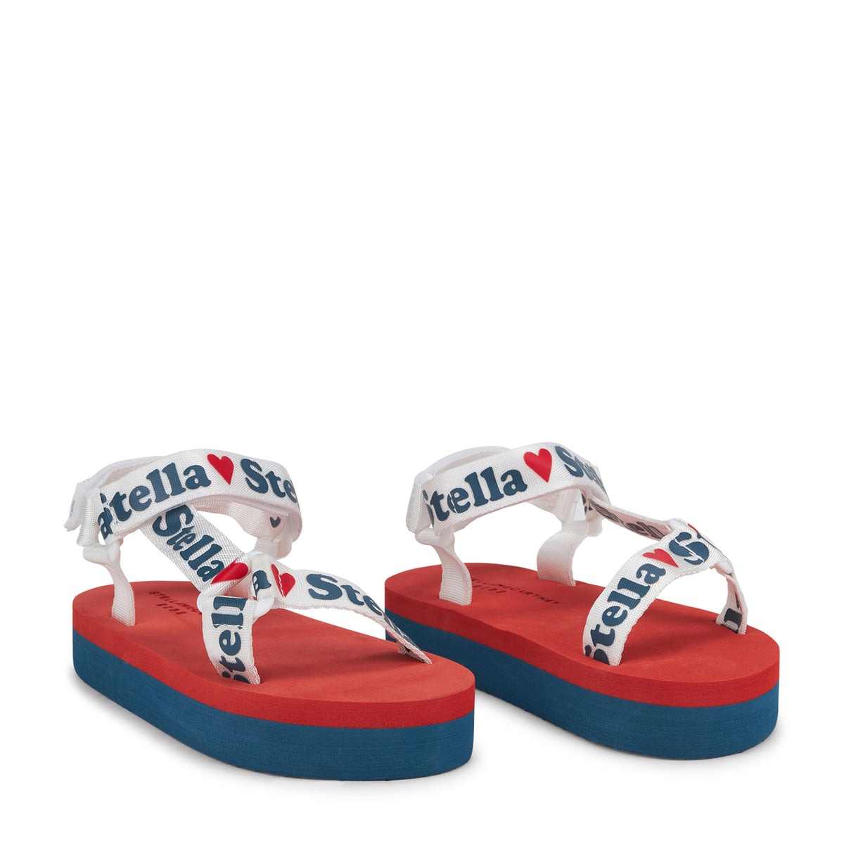 Stella McCartney Girls Red Logo Sandals