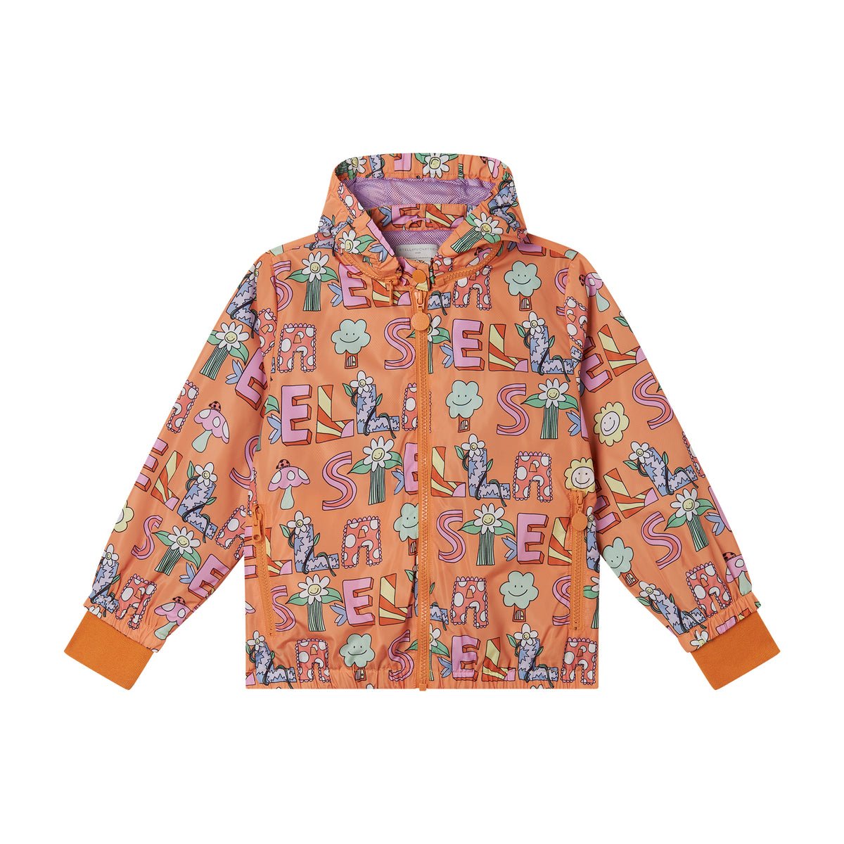 Stella McCartney Girls Orange Logo Jacket