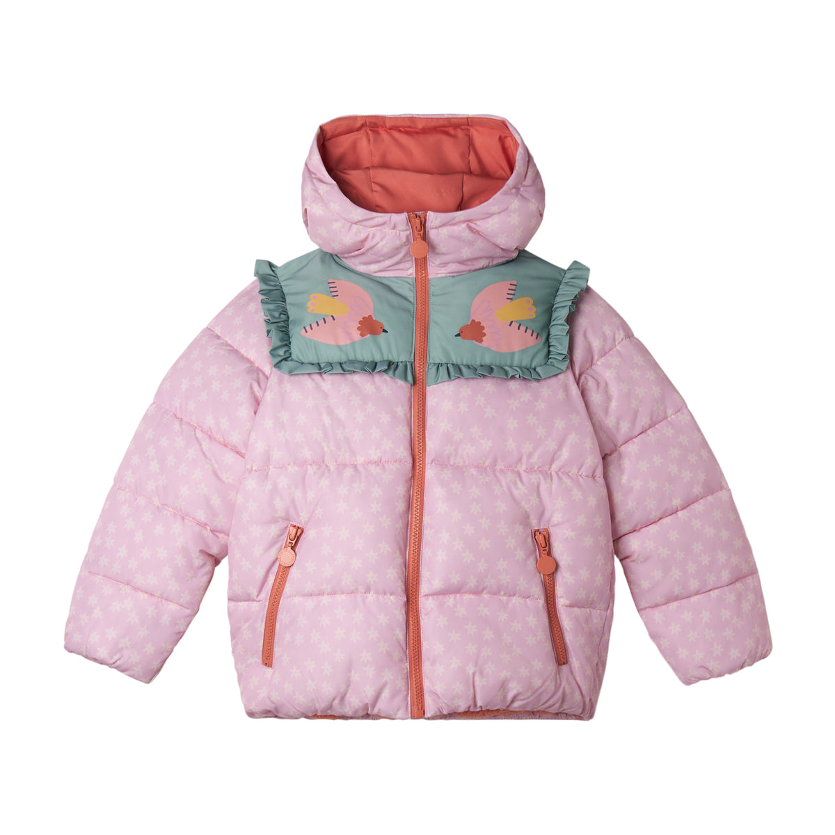 Stella McCartney Girls Lilac Bird Coat