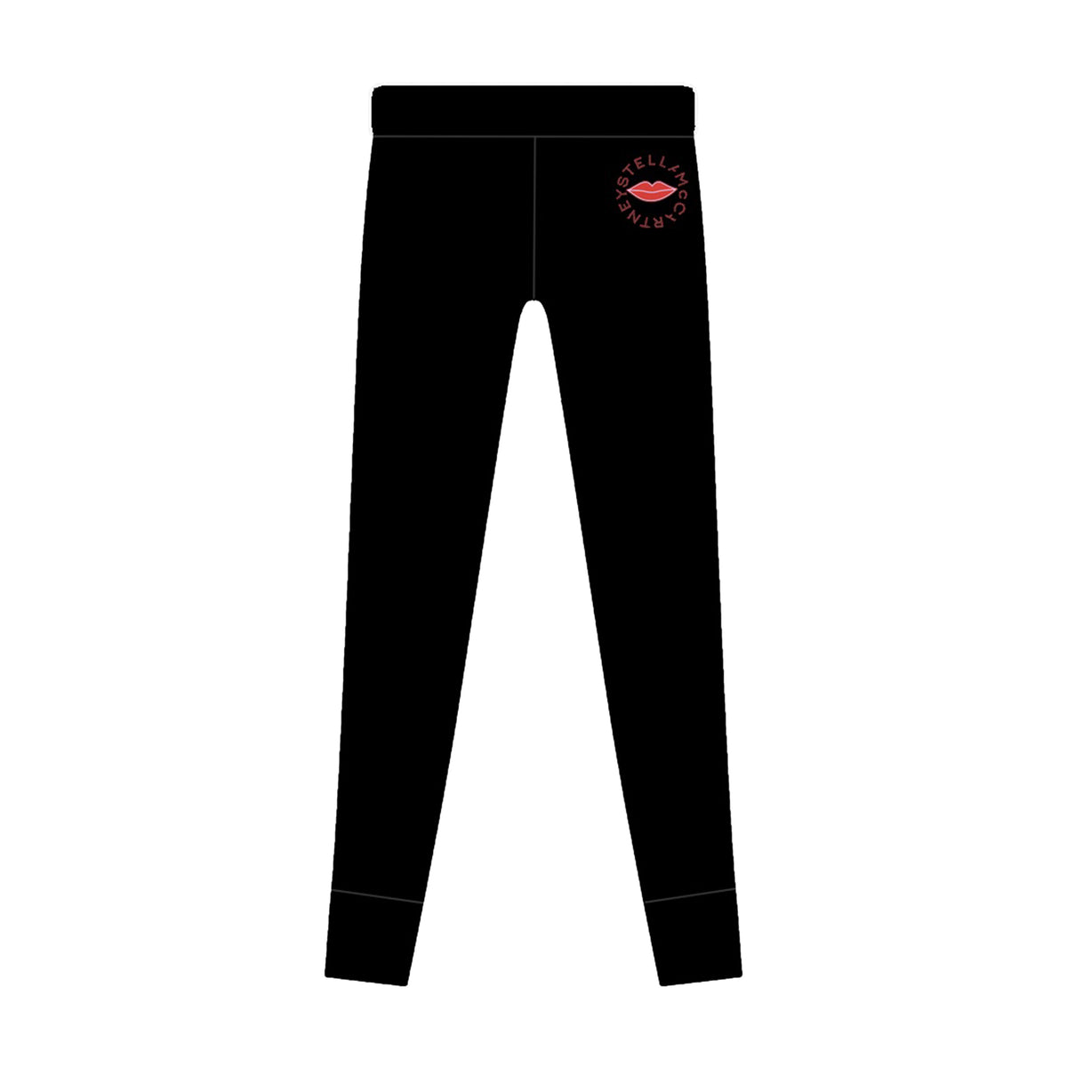 Stella McCartney Girls Black Lip Logo Leggings