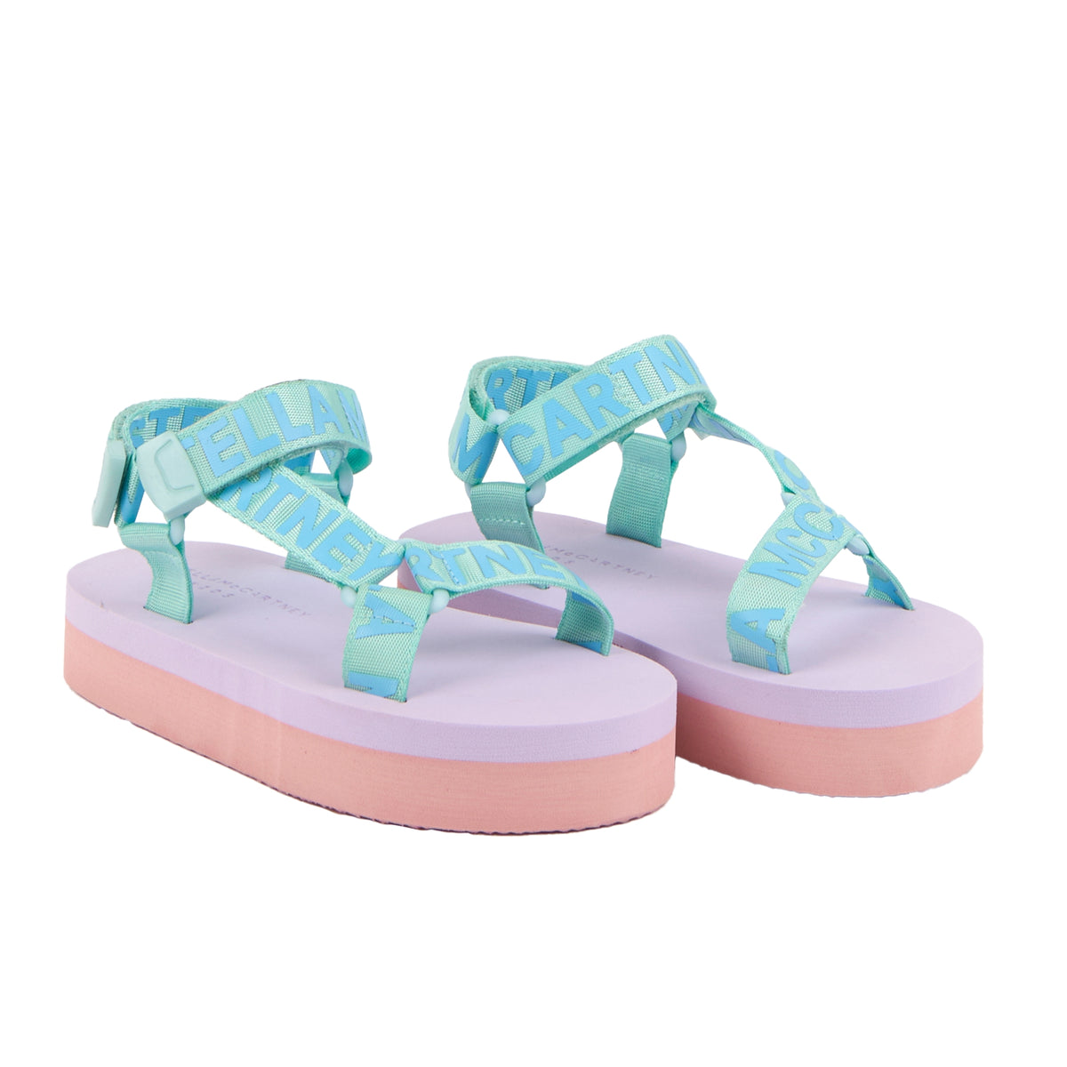 Stella McCartney Girls Blue Logo Sandals