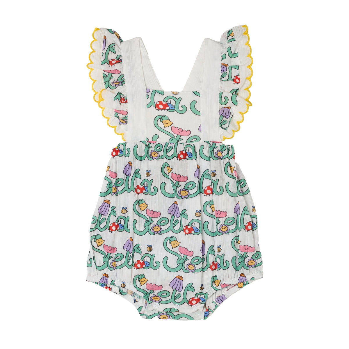 Stella McCartney Baby White Logo Romper