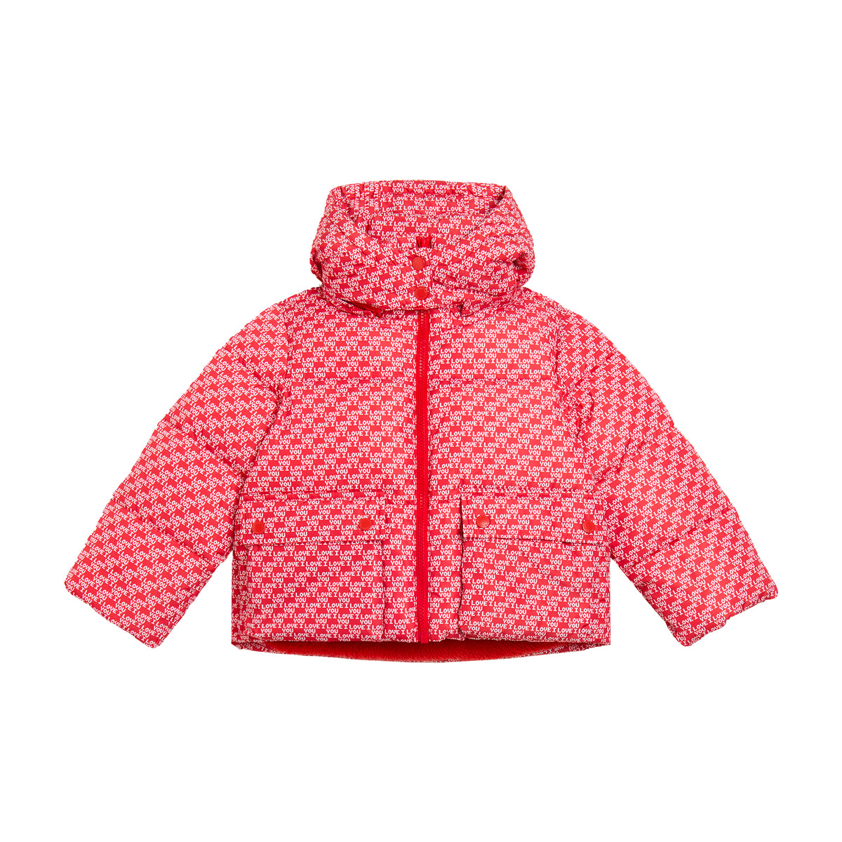 Stella McCartney Girls Red 'Love You' Coat