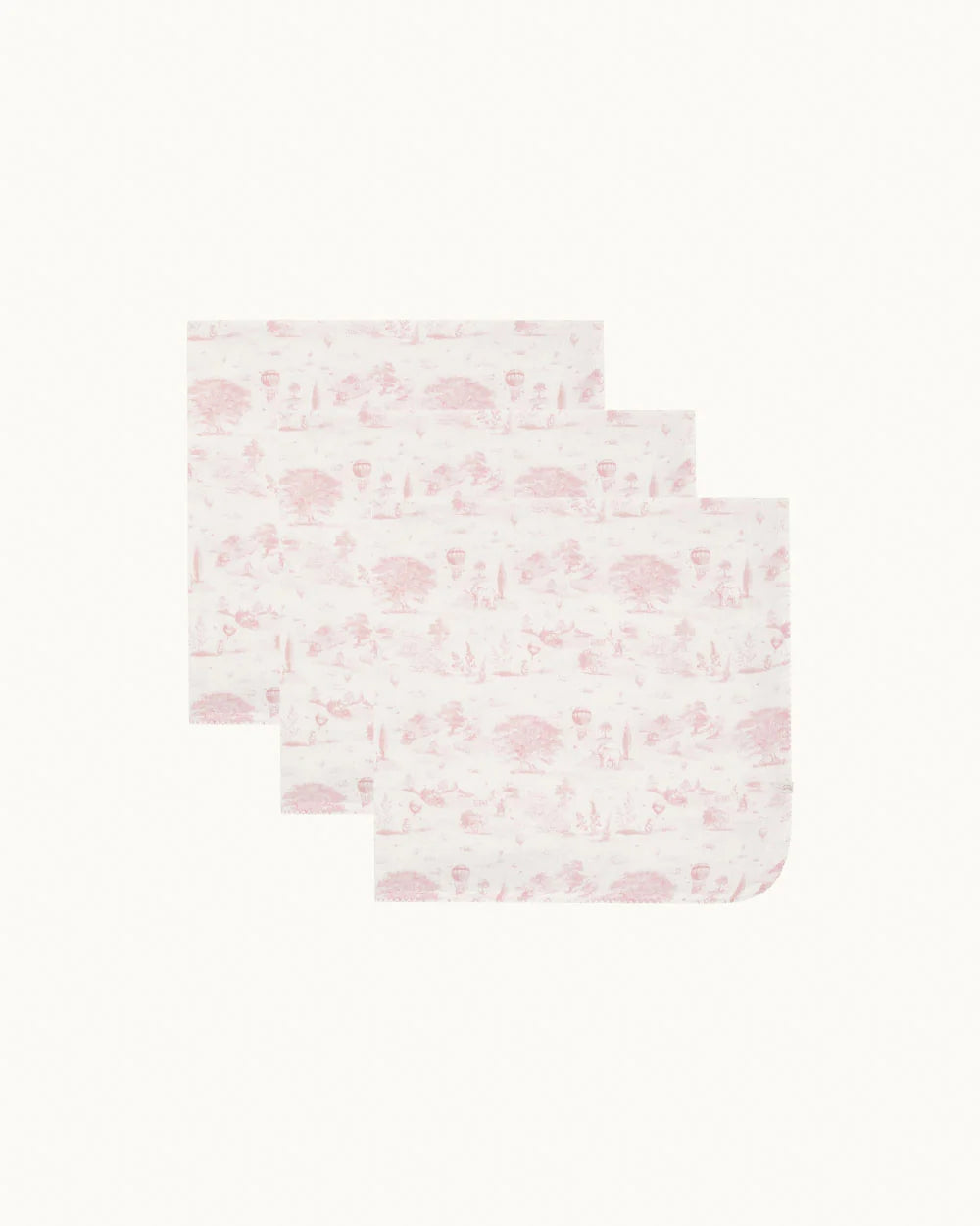 Marie Chantal Pink Toile De Jouy Muslin Set