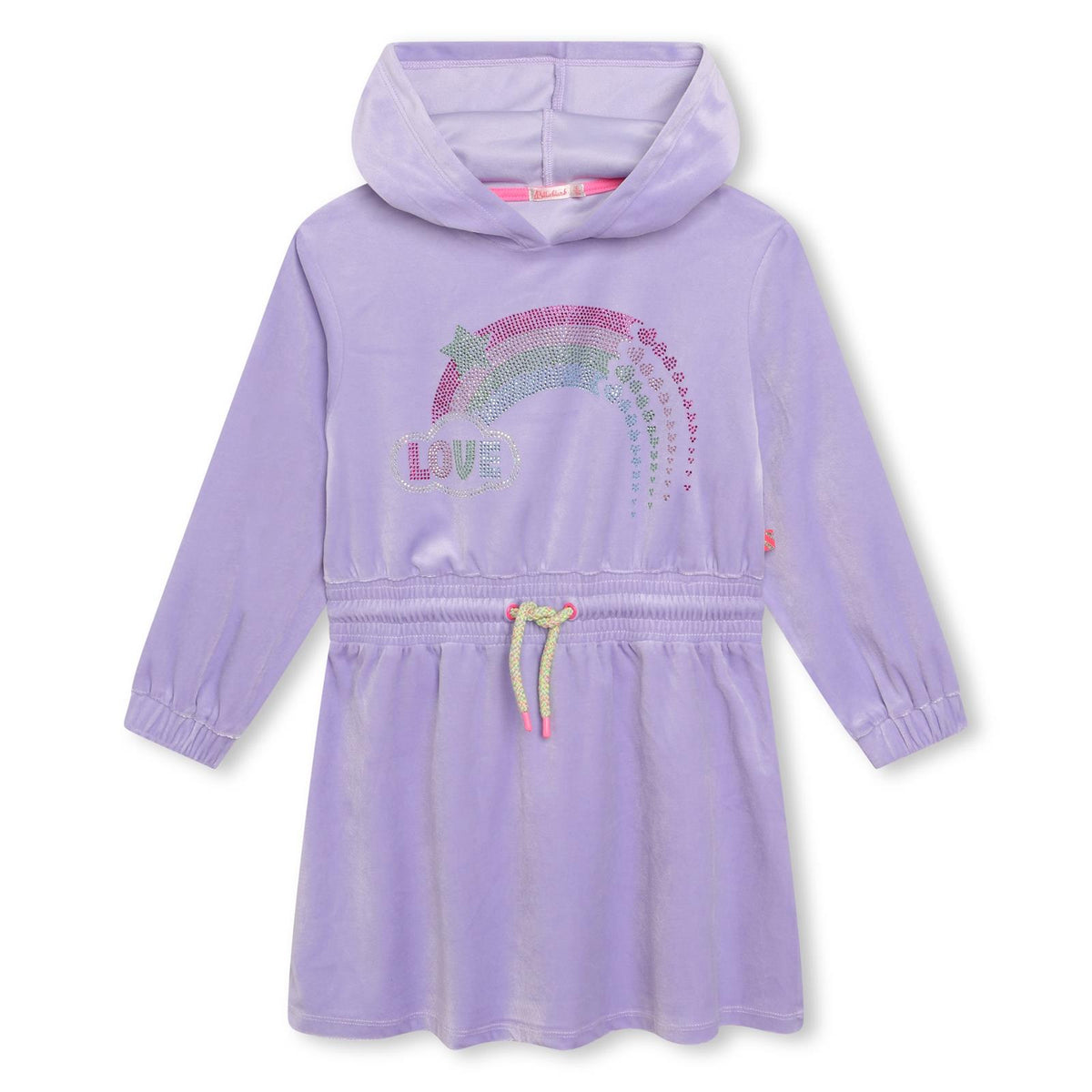 Billieblush Lilac Velour Hooded Dress