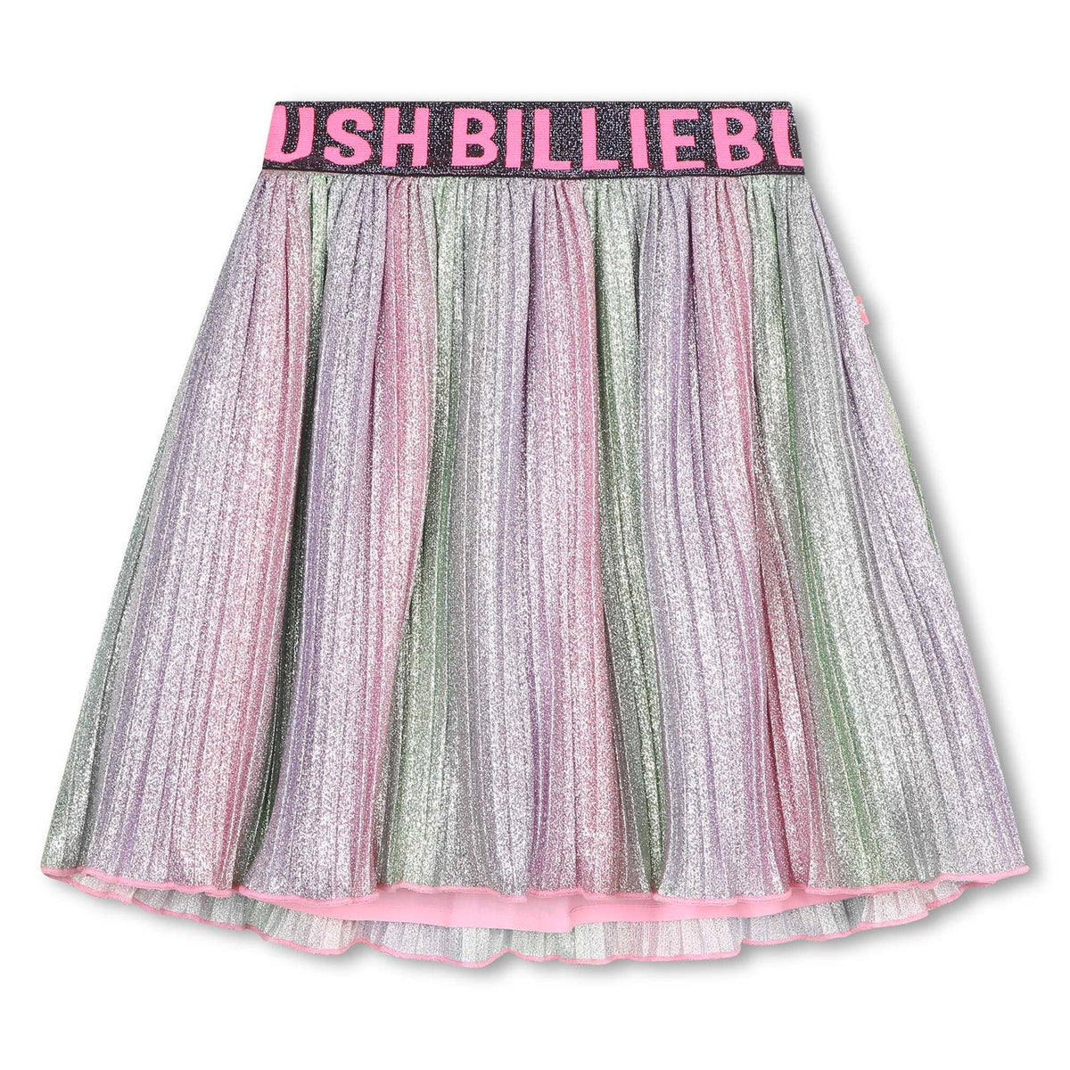Billieblush Rainbow Metallic Pleated Skirt