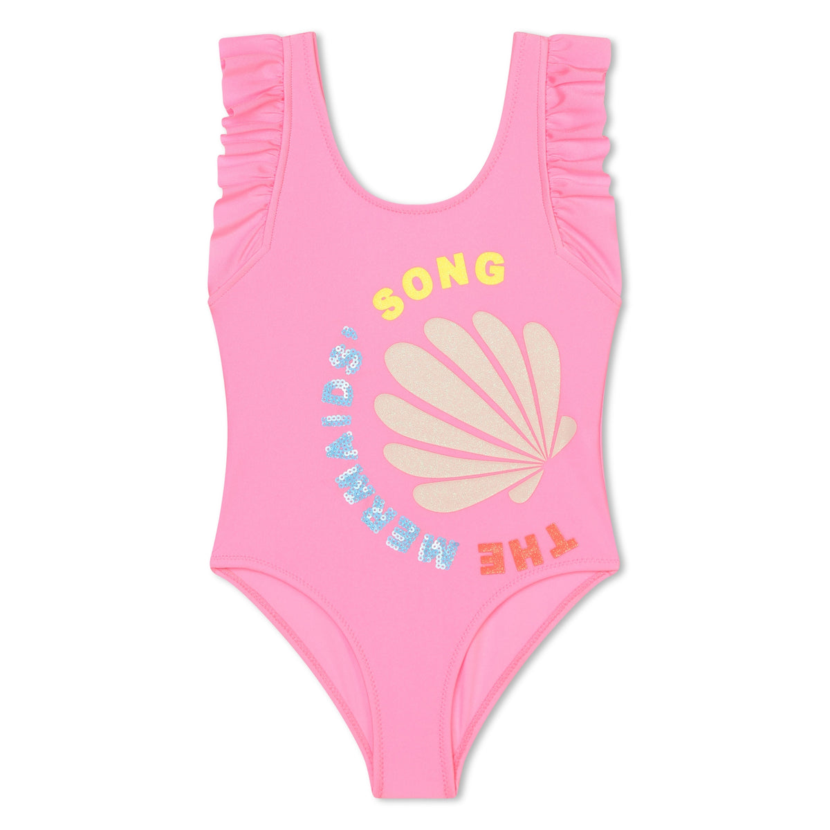 Billieblush Girls Pink Mermaid Song Swimsuit
