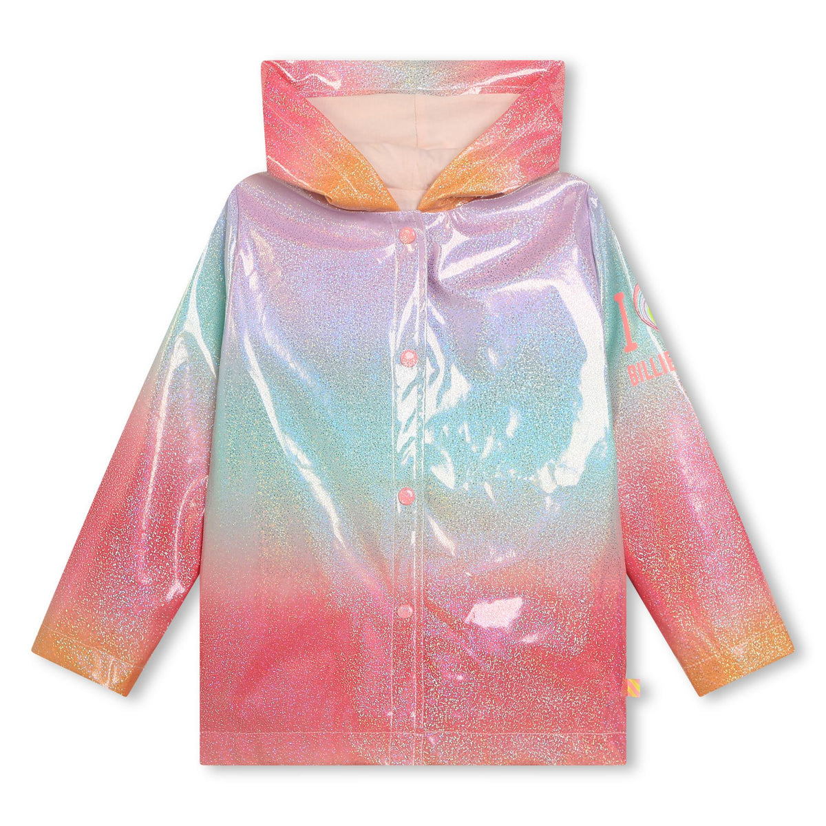 Billieblush Girls Multi Glitter Rain Jacket