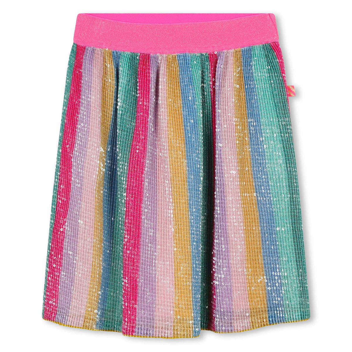 Billieblush Girls Multi Metallic Midi Skirt