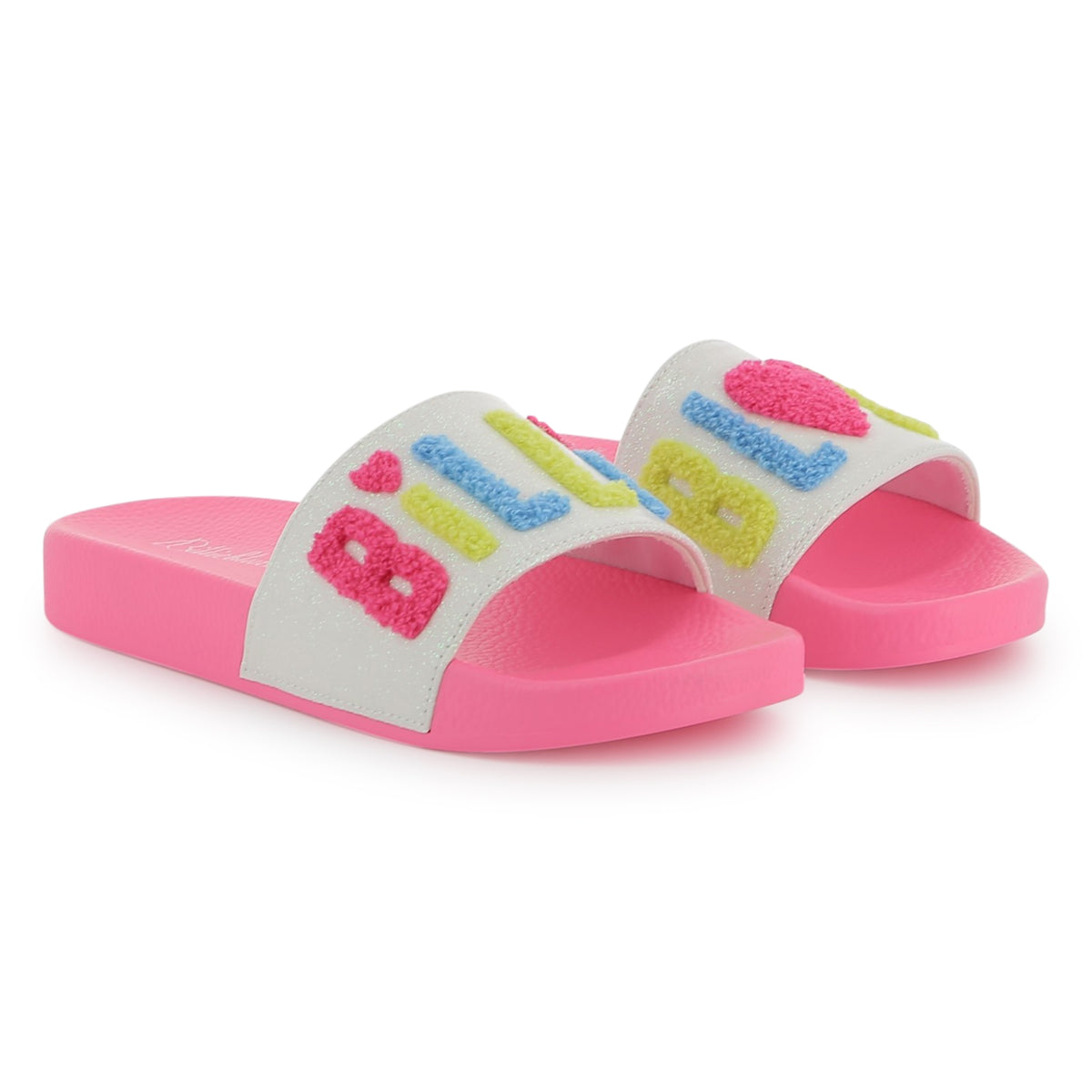 Billieblush Girls Pink Logo Sliders