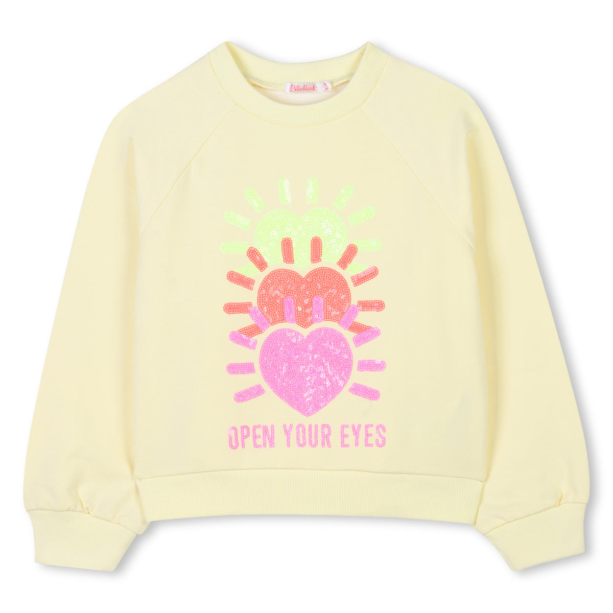 Billieblush Girls Yellow Heart Sweatshirt