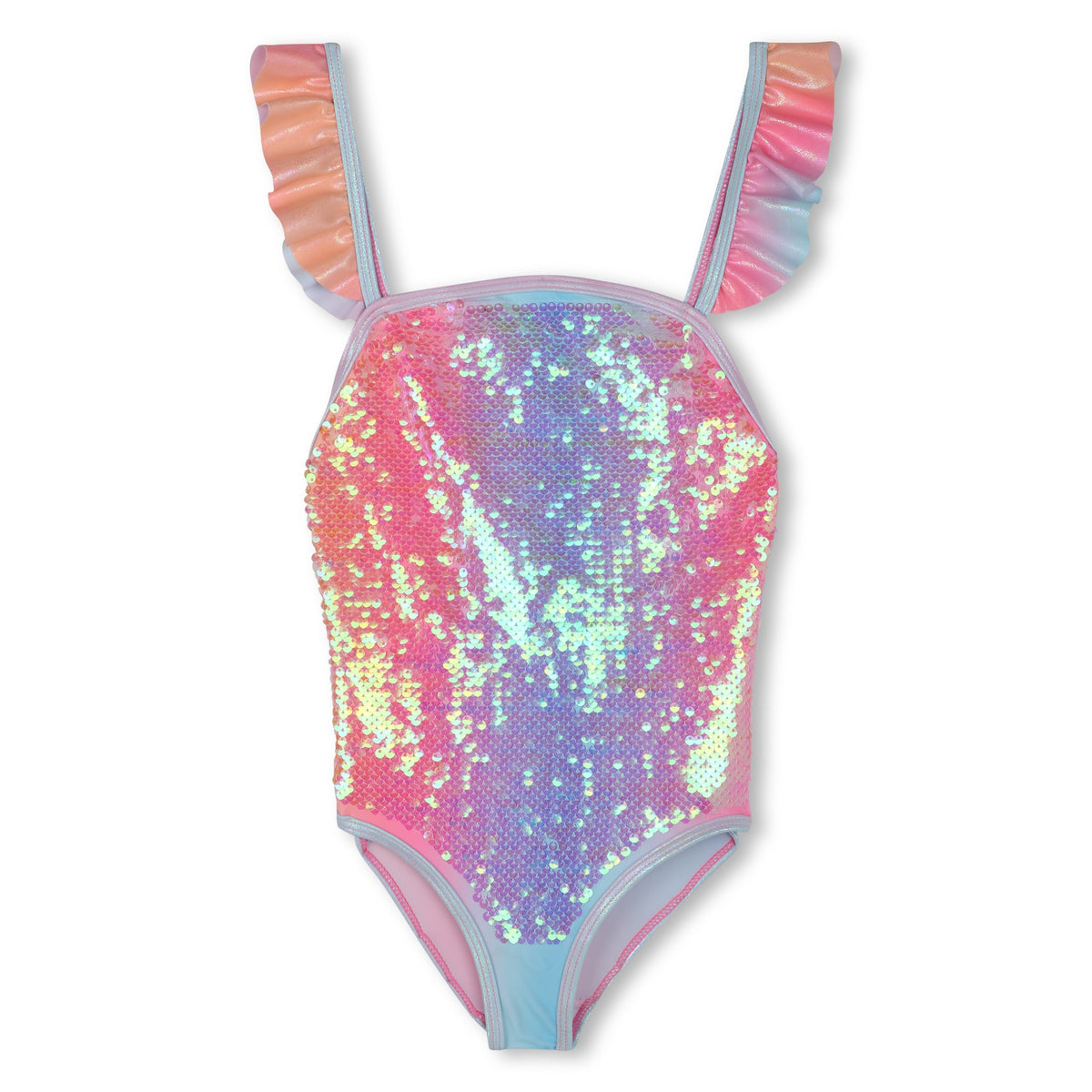 Billieblush Girls Sequin Swimsuit