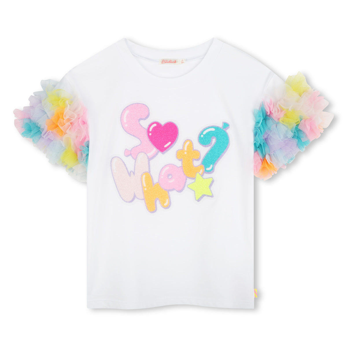 Billieblush Girls White Tulle T-Shirt