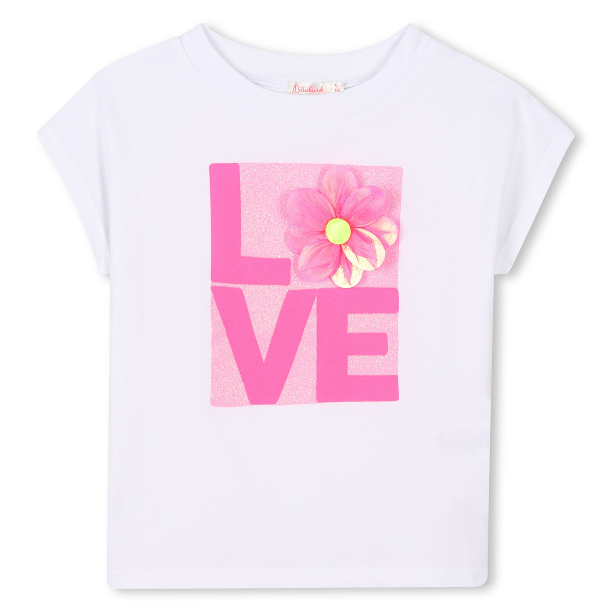 Billieblush Girls White LOVE T-Shirt