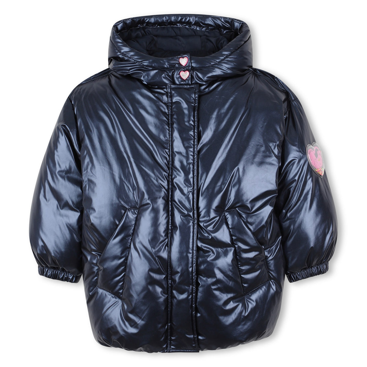 Billieblush Girls Navy Shiny Puffer Jacket