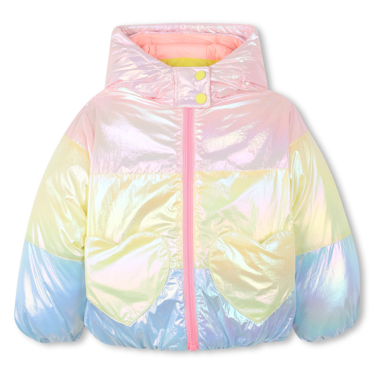 Billieblush Girls Rainbow Shiny Jacket