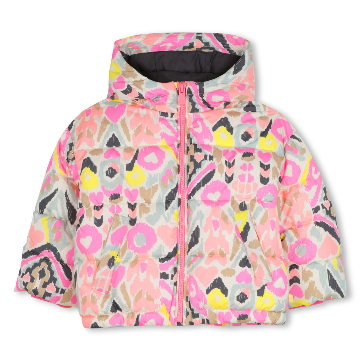 Billieblush Girls Abstract Print Puffer Jacket