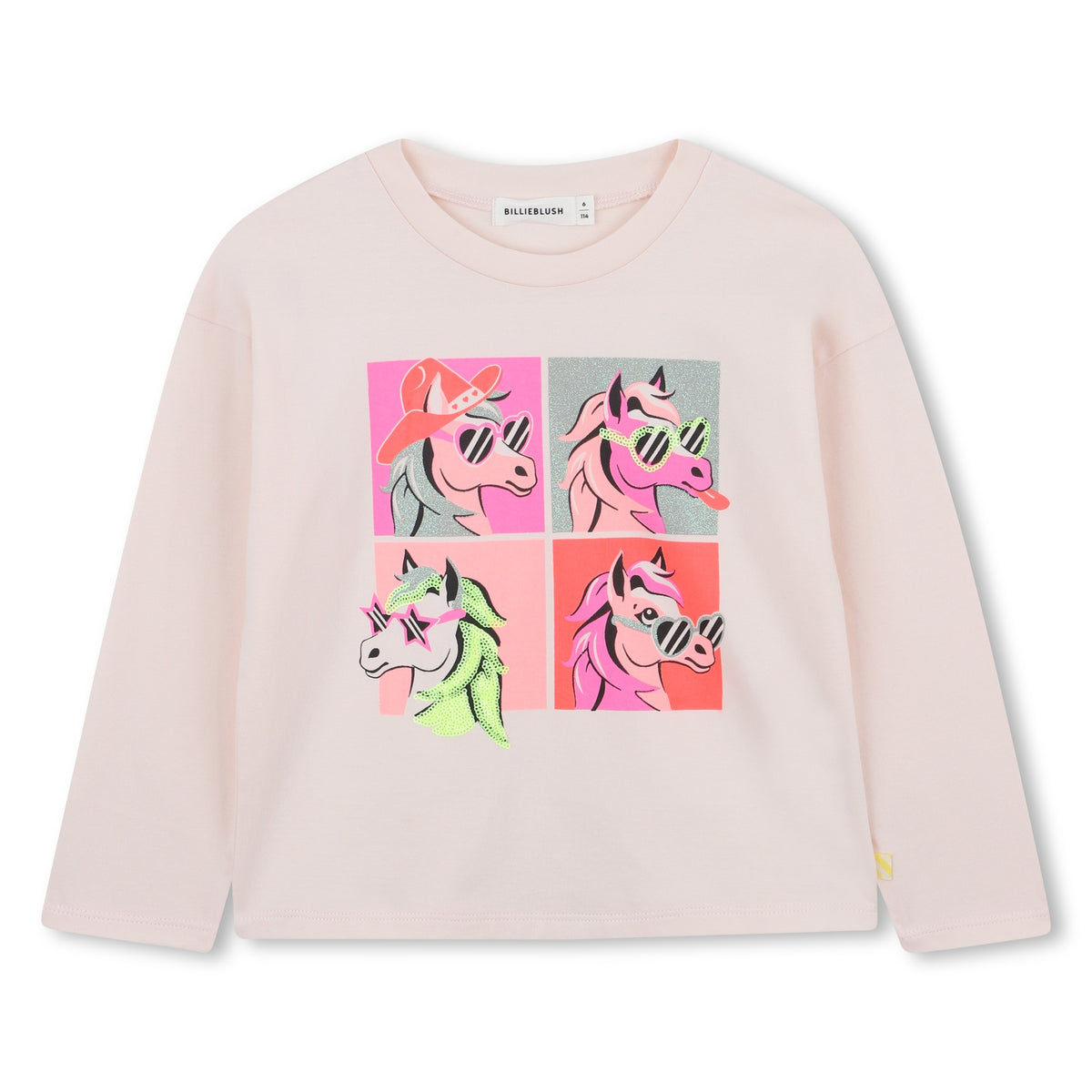 Billieblush Girls Pink Unicorns Top