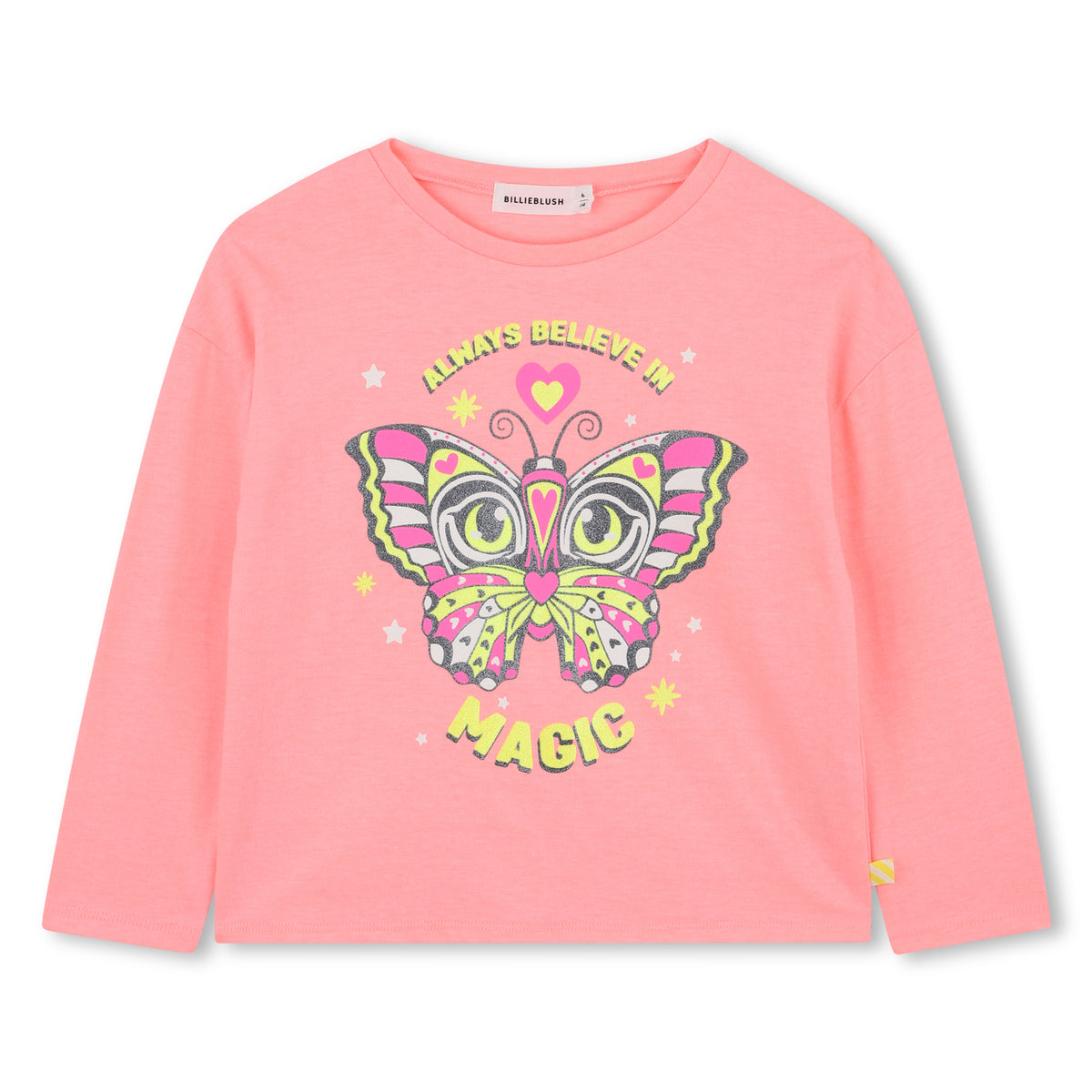 Billieblush Girls Peach Butterfly Top